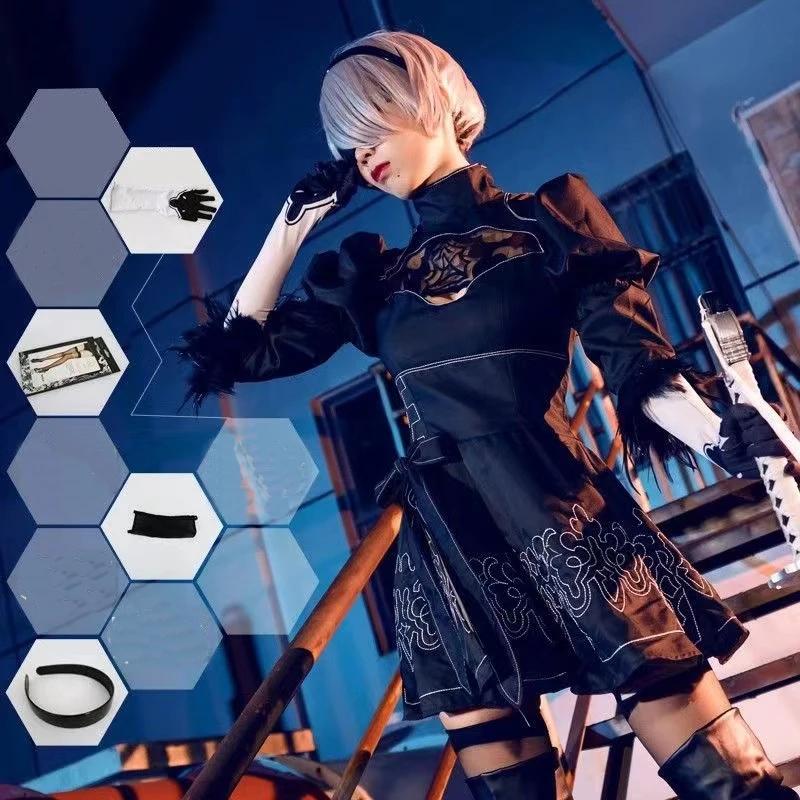  S-5XL NieR: 丶Ÿ ڽ ڽƬ ,  ũ,    ǽ, ҷ Ƽ ǻ, 2B